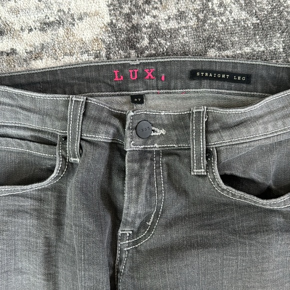 Lux gray wash straight fit jeans - Picture 2 of 5